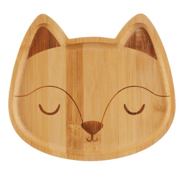 bamboo fox plate