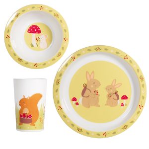 Woodland friends dinner set