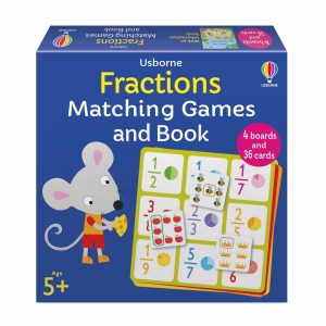 Usborne Fractions Matching Games and book