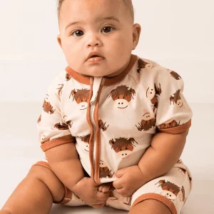 Gruffalo Highland cow romper by Blade and Rose