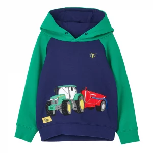 Green tractor hoodie