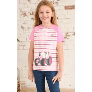 Pink tractor T-shirt