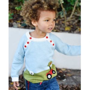 Tractor knitted jumper